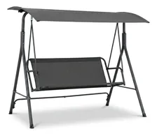 Banco Columpio Exterior Modelo OLMO Con Toldo Para 3 Personas Marca Amulay Banco Mecedor Jardín Terraza