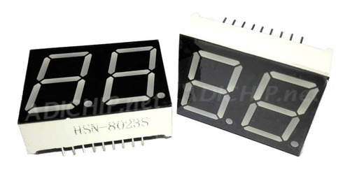Display 7 Segmentos 0.8 Catodo Comun 2 Digitos Rojo