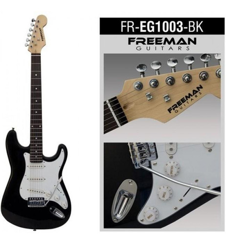 Guitarra Eléctrica Freeman Freg1003 Negra