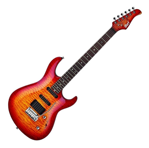 Guitarra Electrica Cort Gcustom-crs Strato En Caja