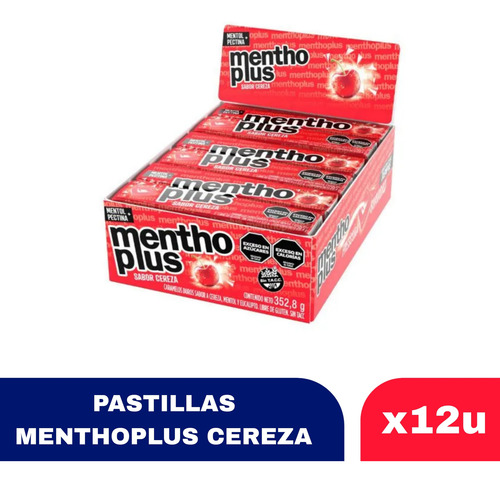 Pastillas Menthoplus Cereza X12u - Tuttomax