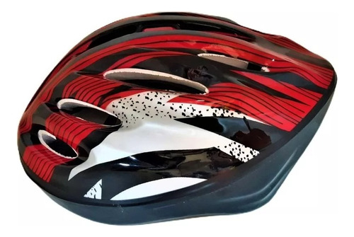 Casco Protector De Lujo Para Bicicleta Art. An323 Premium Color Rojo Talle Único