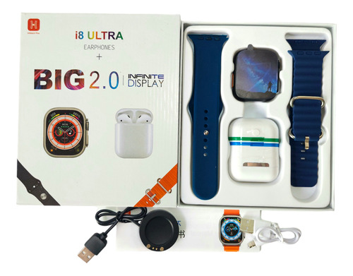 Combo Smart Watch I8 Ultra Infinity Big 2.0 Correa Auricular