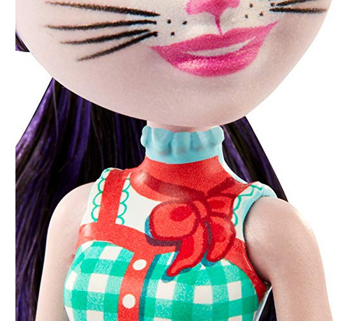 Boneca Enchantimals Ciesta Cat Com Boneco De Alpinista De 6