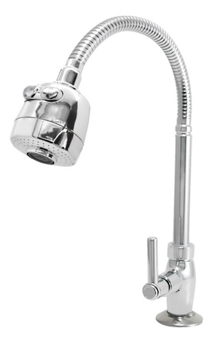 Torneira De Cozinha De Bancada Tubo Gourmet Cônico 1/4v. C72 Cor Cromado