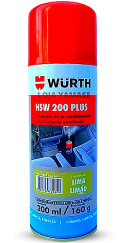 Higienizador Ar Condicionado Automotivo Wurth Hsw200 Granada