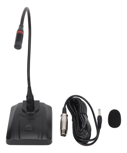 Condensador De Microfone Gooseneck, Mesa Flexível Com Fio De