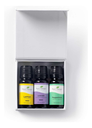 Plant Therapy - Kit Aceites De Lavanda, Limon Y Menta 3 Pzs