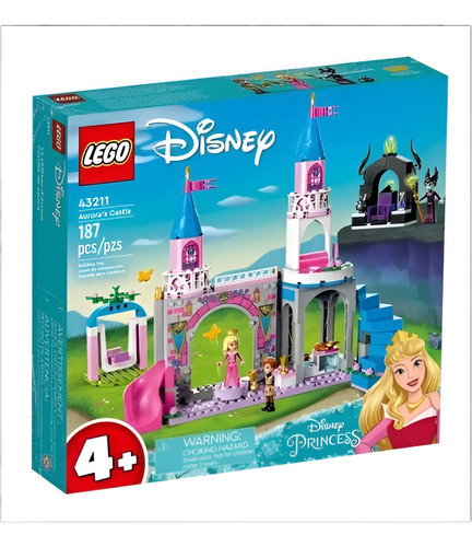 Kit De Construcción Lego Disney Castillo De Aurora 43211 3+