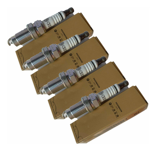 Kit 4 Bujías Laser Platino Originales Vw Bora Gli 2.0 Lts Turbo Jetta A6 2.0 Lts 4 Cilindros