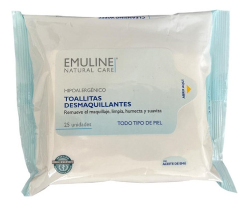 Toallitas Desmaquillante - Emuline - Pack De 2 Bolsitas