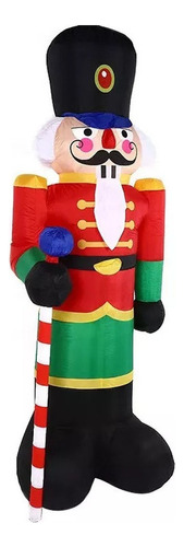 Soldado Inflable Navideño Cascanueces Soldado De Papá Noel