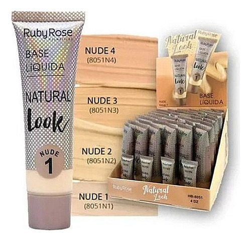 Base Ruby Rose Original Natural Look Nude Tono 1 ,2,3 O 4