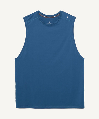 Camiseta Hombre Seven M/s Azul Poliéster 45091979-50718