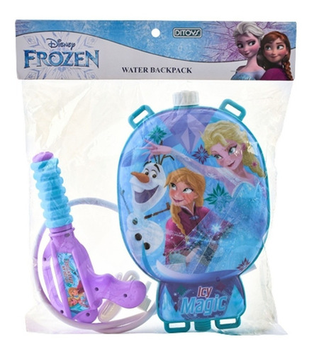 Tira Agua Pistola Con Mochila Frozen Ditoys 2310