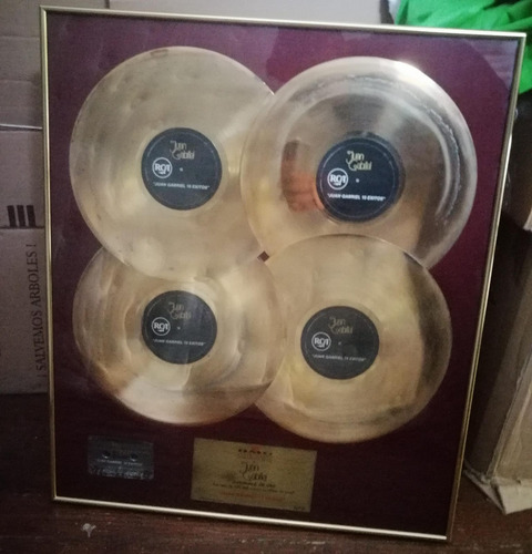 Premio Discos De Oro De Juan Gabriel Certificado (Usado)