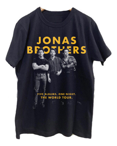 Remeras Estampadas Dtg Full Hd Jonas Brothers Todos Amarillo