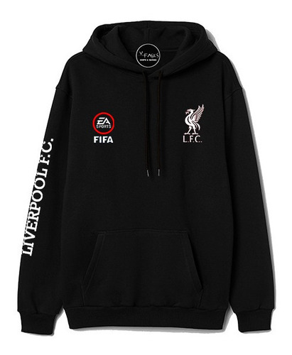 Buzo Hoodie Capota Supreme Liverpool Fc Fifa Ea Sports Mujer