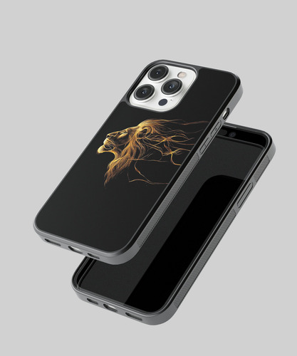 Case Funda Para Iphone Leon Animal Rey Selva Felino Poder 1e Negro León 13 Mini