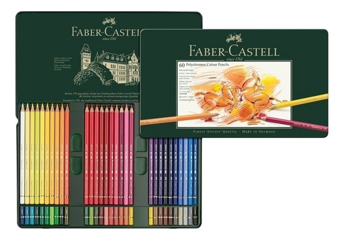 Lapices Faber Castell Polychromos X 60 Colores En Lata