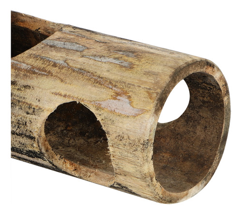 Juguete De Tubo De Hámster De Bambú Central Con Forma De Tún