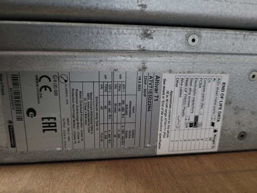 Inversor De Frequencia 30cv 380/480v Atv71e5d22n4 Schneider