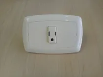 Comprar Toma Corriente Sencillo Con Tierra Blanco Y Beige 125v~15a
