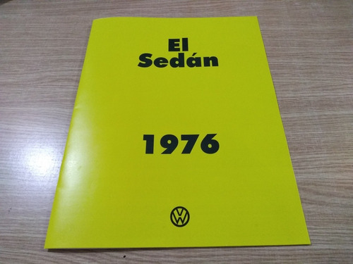 Folleto Publicitario Vw Sedan 1976