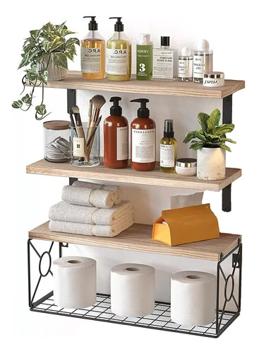 Organizador de ducha para baño Darsen ZWJ color marrón claro instalación colgar