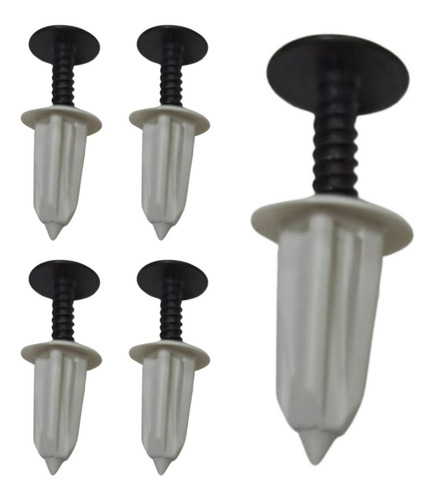 5 Kits Parafuso Bucha Placa Automóvel Para Furo De 9mm