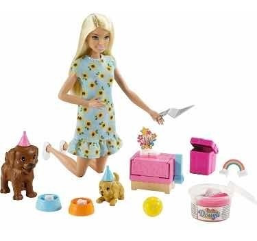 Muñeca Barbie Fiesta De Mascotas Playset