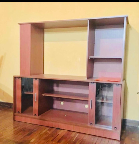 Mueble Para Tv  Y Equipo De Sonido, Color Cedro Nuevo 