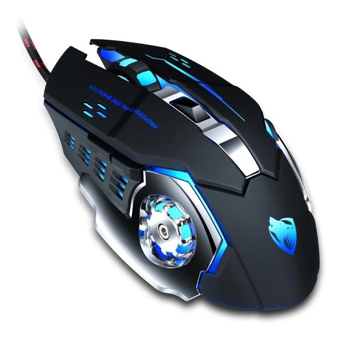 Mouse 
gamer T-Wolf  V6 negro