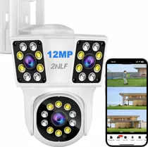 Comprar 2NLF 12MP Cámaras de seguridad Cámara Vigilancia Tres Lentes Tres Pantalla D479 Camara Wifi