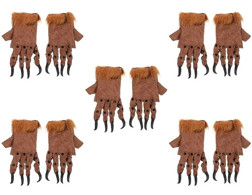 Spooktacular Creations Garras De Lobo De Plástico Para Halloween Y Cosplay, Talla Universal Con Correas Ajustables, Ideal Para Disfraces De Wolverine Y Fiestas