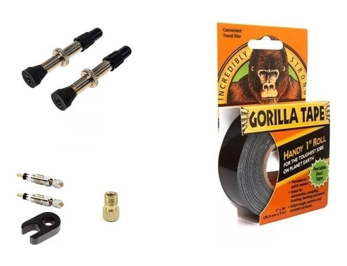 Combo P/tubelizar Bicicleta Tubeless Cinta Gorilla+valvulas 