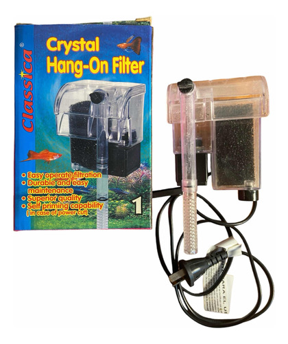 Filtro Cascada Mochila Crystal 1 250 L/h Pecera