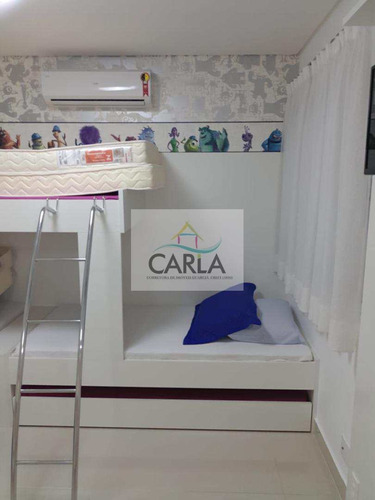 Imagem 14 de 24 de Apartamento Com 3 Dorms, Jardim Praiano, Guarujá - R$ 650.000,00, 94m² - Codigo: 387 - V387