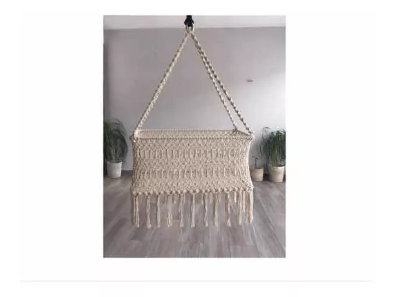 Cuna Hamaca, Tejido Macramé, Hecho A Mano, 100% Yucateco