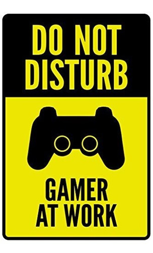 No Molestar Gamer En Print Wall Art Decor Controlador Trabaj