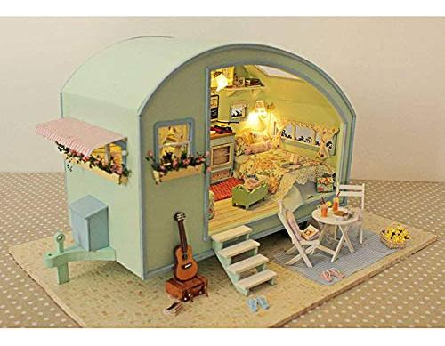 Juego Casa De Muñecas Miniatura De Madera Hecha A Mano 118