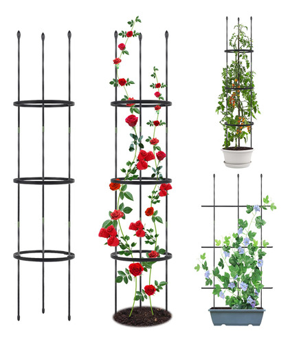 Paquete De 2 Jaulas De Tomate De Enrejado De Plantas De Jard