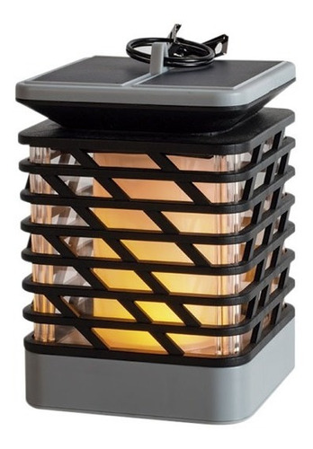 Lampara Farol Solar Led Efecto Llama Danzante Fuego 1w Tbcin