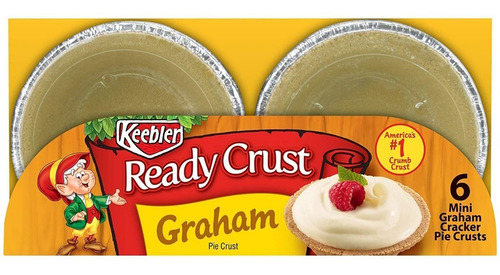 Bases Para Pay Mini Graham Pie Ready Crust Keebler 6 Pzas