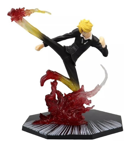 Figura De One Piece Piernas Negras Vinsmoke Sanji 16 Cms