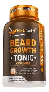 Beard Flow Vitamina Para Crecer Regenera Barba + Bamboo Zinc