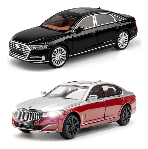 Audi A8 Y Bmw 760li Miniatura Metal Coche Coleccionables