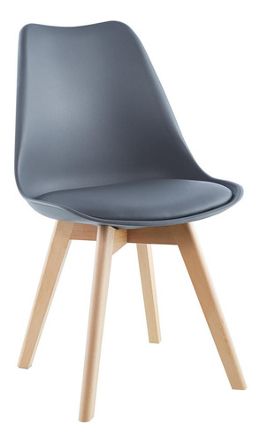 Pack X4 Sillas De Comedor Tulip Gris