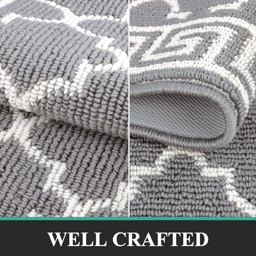 Alfombra Antideslizante Lavable 60 X 180 Cm Gris