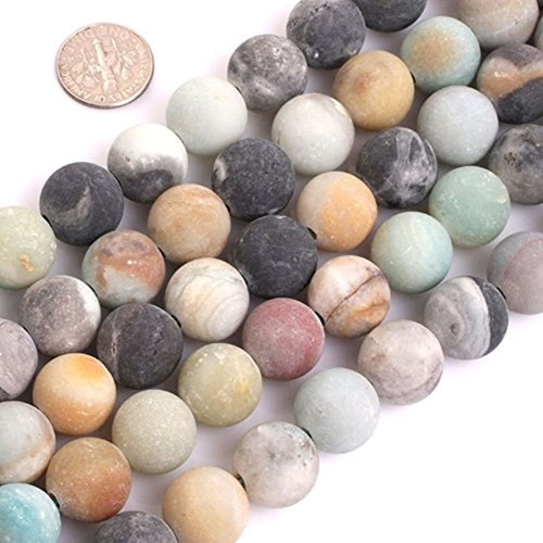 Beads Para Joyas 2,5 mm Gran Agujero 15'', Piedra, Multicolo